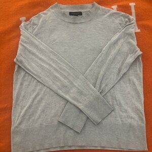 Banana Republic Silk Cashmere Sweater light gray M